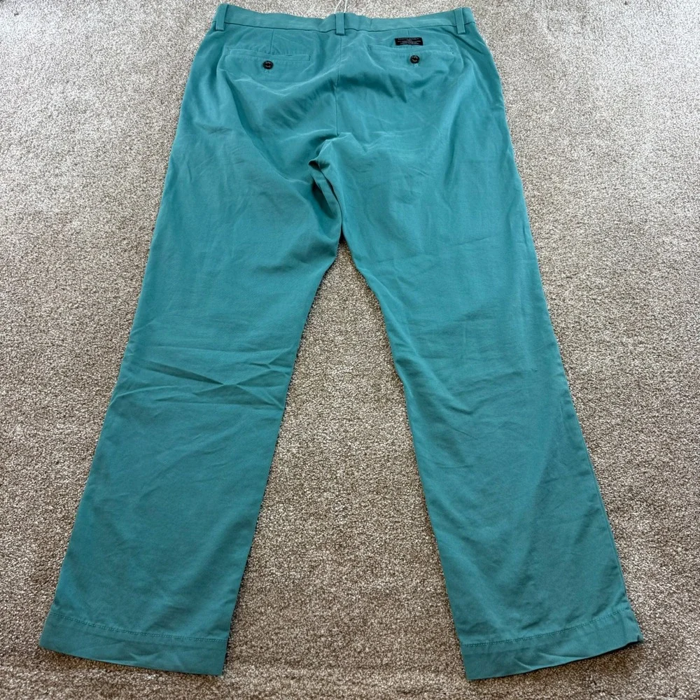 Banana Republic Emerson Chino Mens 33x30 Seafoam Green Pants Trousers Office‎